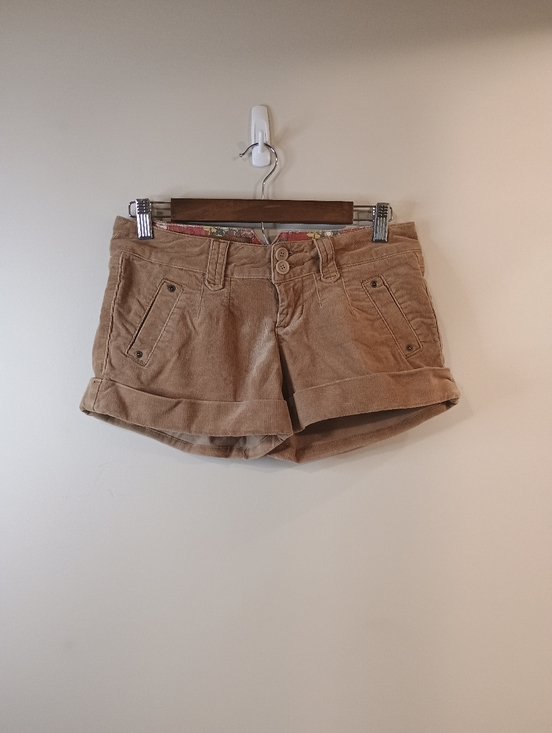 Zana Di Pants - Zana Di Jeans Size 5 Corduroy Mini   Shorts in Tan